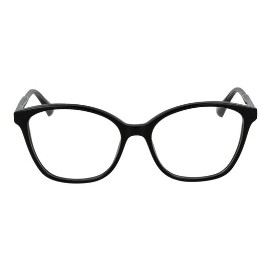 Max & Co Black Women Glasses Frame in acetate with a square full-rim design, featuring plastic demo lenses, 54mm width, 140mm temples.