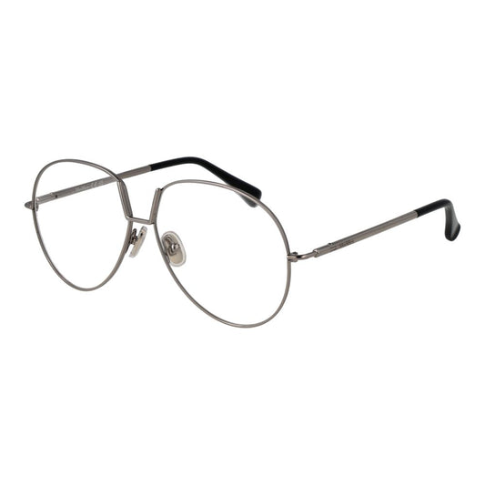 Max Mara Silver Women Glasses Frame, aviator style, full-rim, metal frame, demo lenses, stylish eyewear with branded case included.
