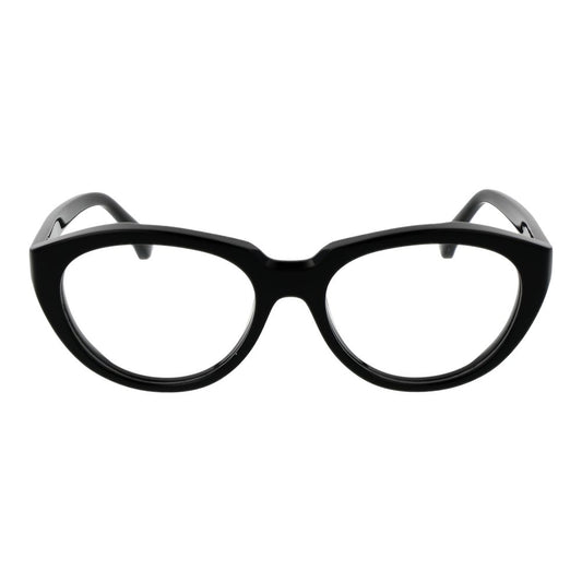 Max Mara Black Women Glasses Frame, cat eye full-rim acetate, black demo lenses, stylish eyewear for women.
