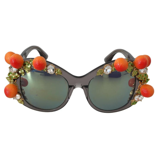 Dolce & Gabbana DG4283B Acetate Crystals Orange Appliques Sunglasses
