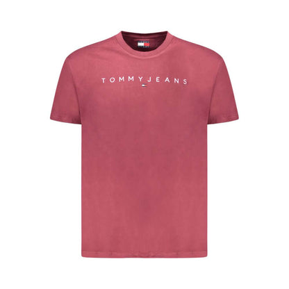 Tommy Hilfiger Red Cotton Men T-Shirt