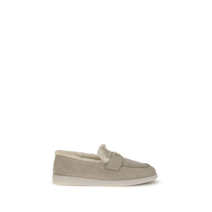 Prada Beige Rubber Slip-On Loafers