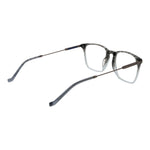 Hackett Gray Men Glasses Frame in full-rim acetate, 55-19-145 size, grey color with rectangle style and demo lenses.