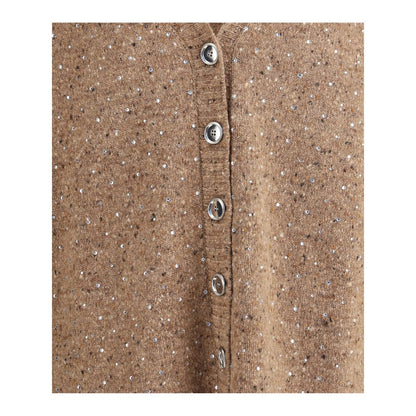 PINKO Beige Wool Cardigan