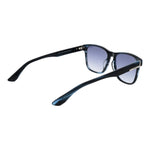 BMW Blue Men Sunglass with full-rim blue acetate frame, gradient mirrored lenses, size 55-16-145, 100% UVA & UVB protection.