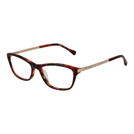 Ted Baker Brown Women Glasses Frame in full-rim acetate with demo lenses, rectangle style