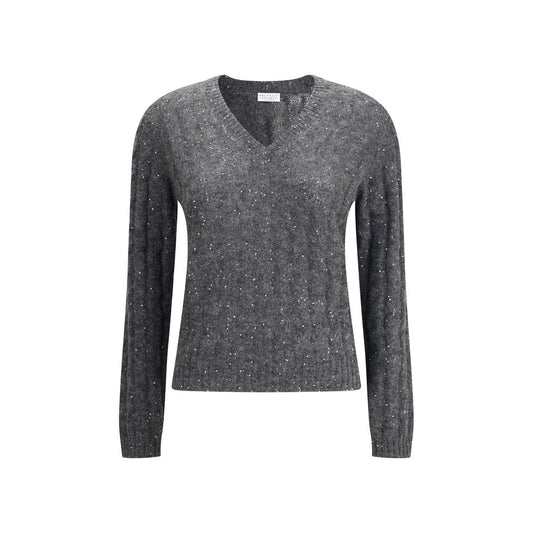 Brunello Cucinelli Gray Mohair Sweatshirt
