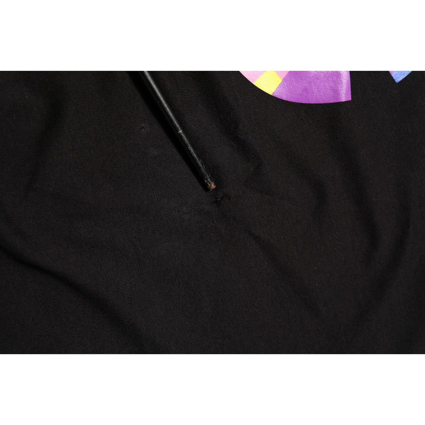 Dolce & Gabbana Black Logo Print Cotton Crew Neck  T-shirt