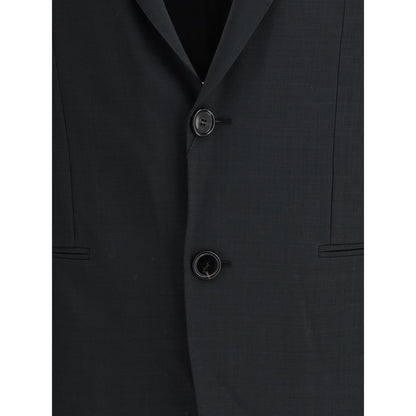 Ami Paris Gray Fleece Wool Clothing