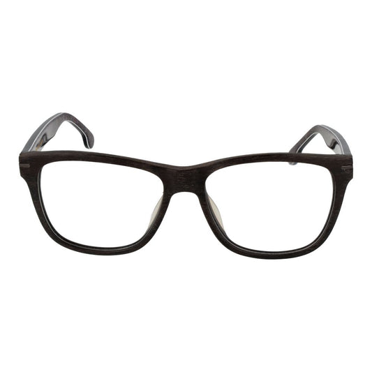 Lozza Brown Men Glasses Frame, full-rim cellulose acetate with demo lenses, size 54-16-145, rectangle style, no spring hinge
