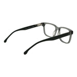 Lozza Gray Men Glasses Frame in cellulose acetate with full-rim rectangle style, demo lenses, size 54-18-145, temple length 145mm.