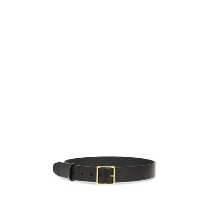 Gabriela Hearst Black Leather Regular Belt