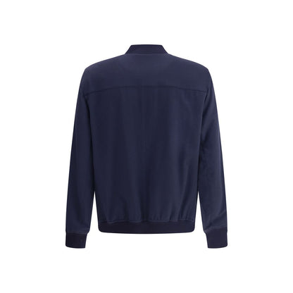 Brunello Cucinelli Blue Cashmere Bomber
