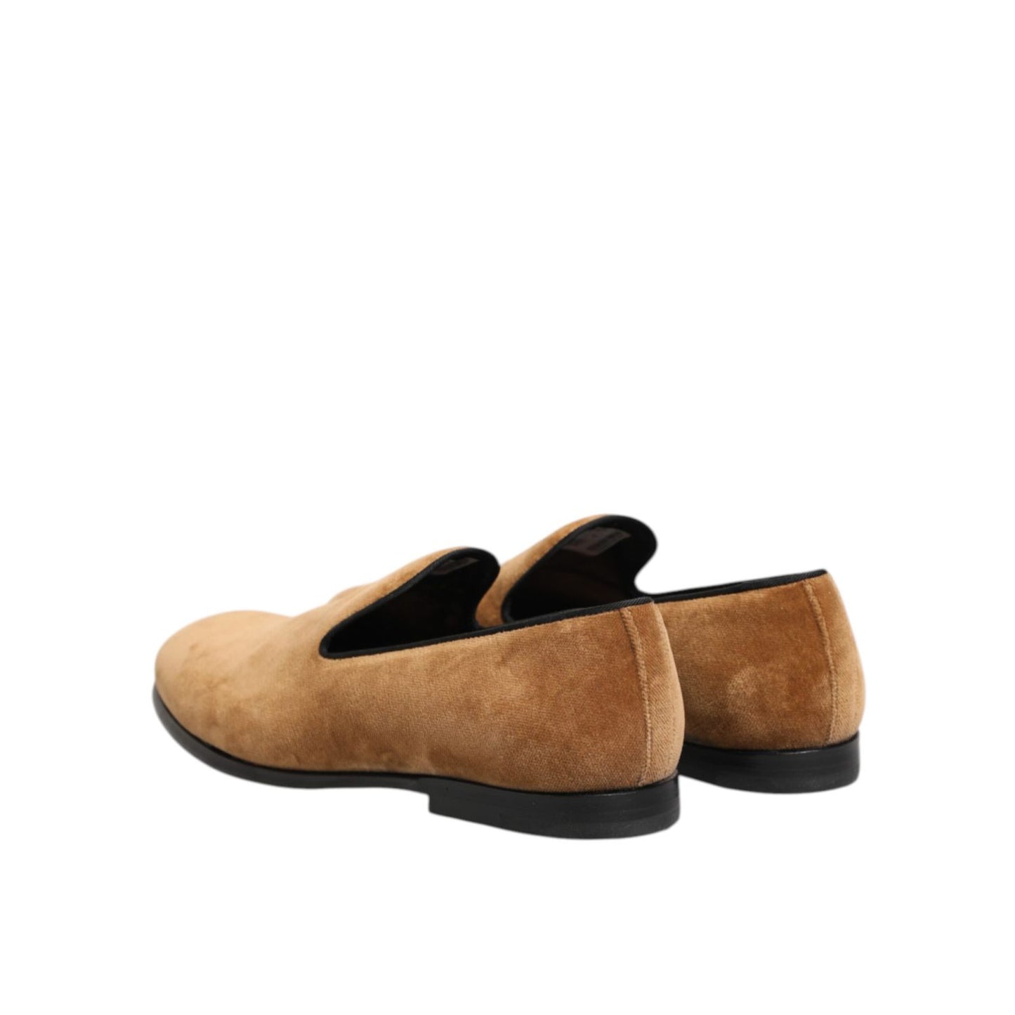 Dolce & Gabbana Brown Suede Slip On Men Loafers Formal Shoes