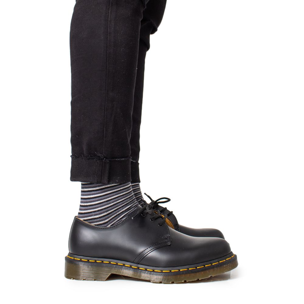 Dr. Martens Black Leather Oxfords And Derbies