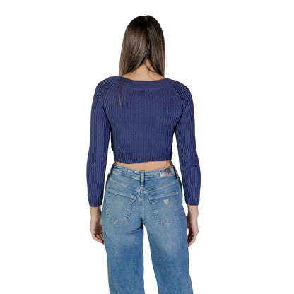 Jacqueline De Yong Light Blue Marabou Sweatshirt