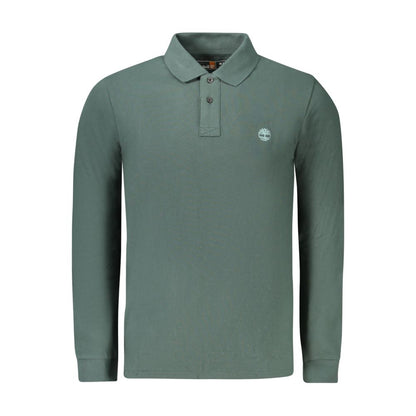 Timberland Green Cotton Men Polo Shirt
