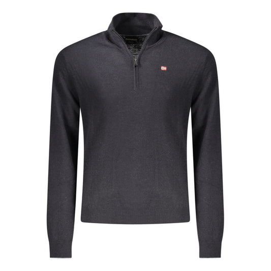 Napapijri Black Wool Men Sweater