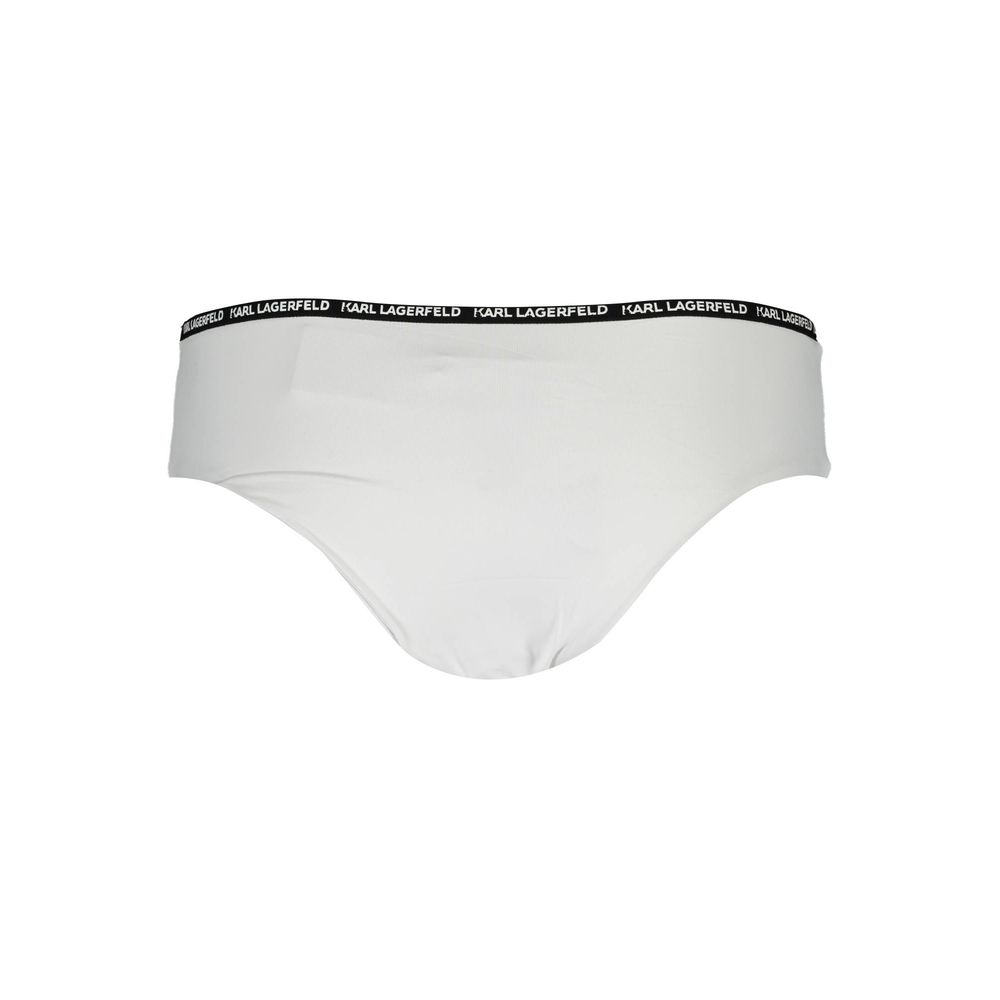 Karl Lagerfeld White Elastane Swimwear