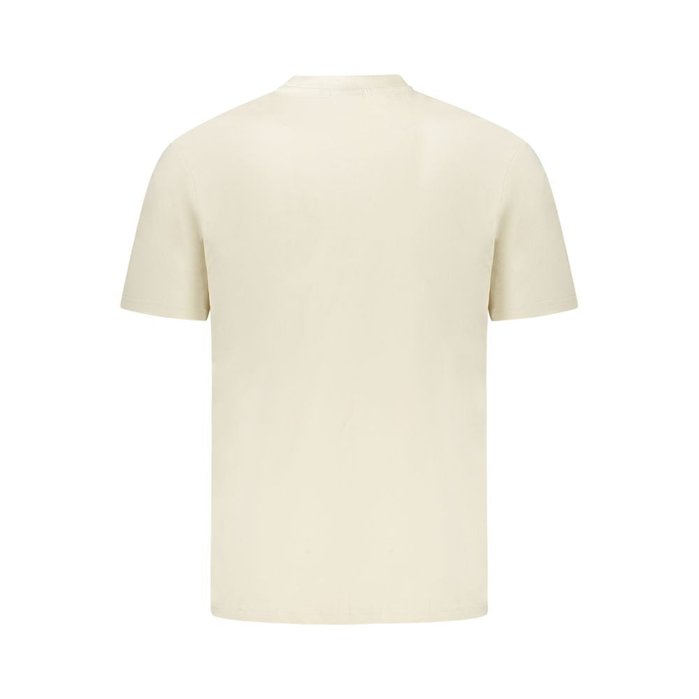 Napapijri Beige Cotton Men T-Shirt