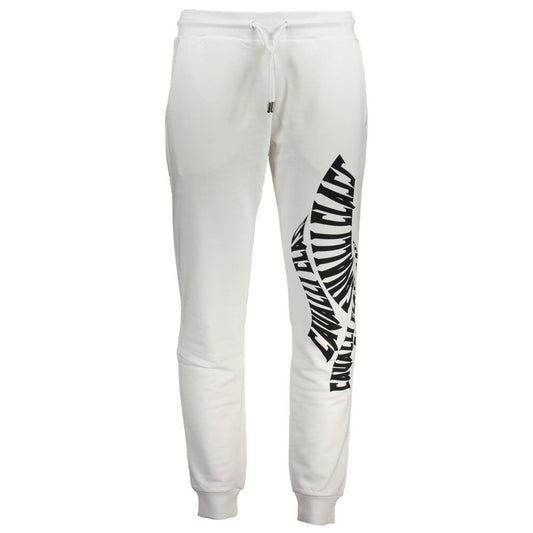 Cavalli Class White Cotton Pant