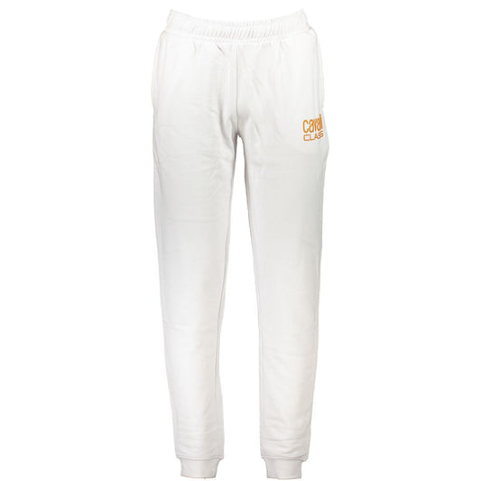 Cavalli Class Bianco Cotton Men Hoodie