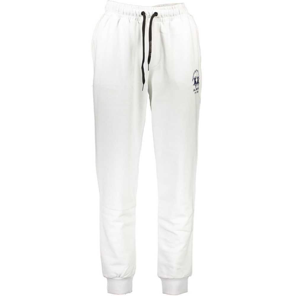 La Martina White Cotton Pant