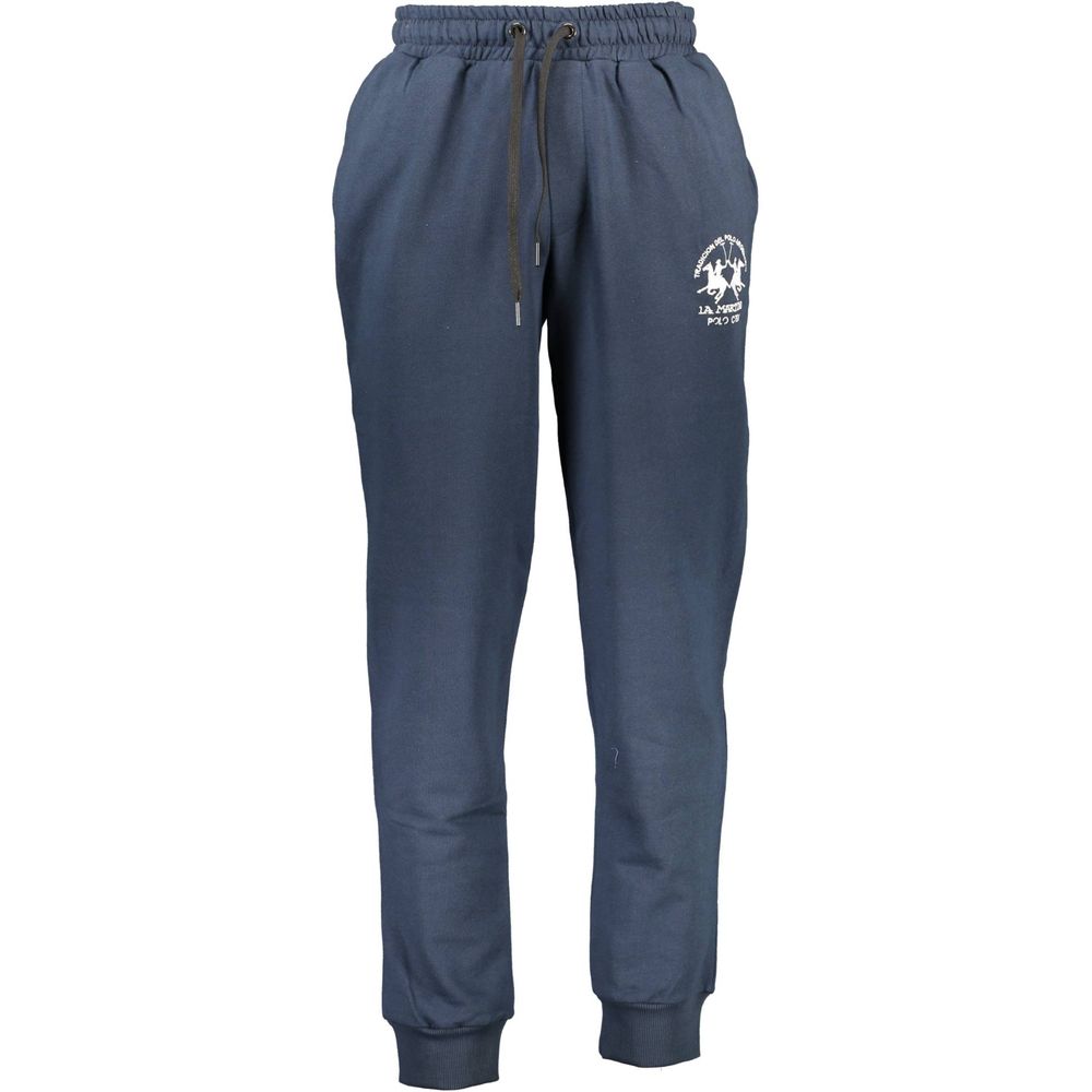 La Martina Blue Cotton Men's Track Pant