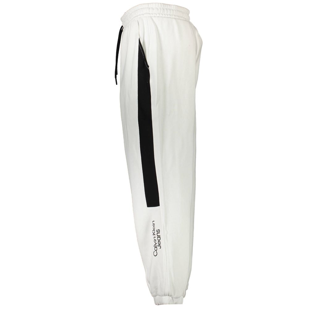 Calvin Klein White Cotton Men's Sport Trouser