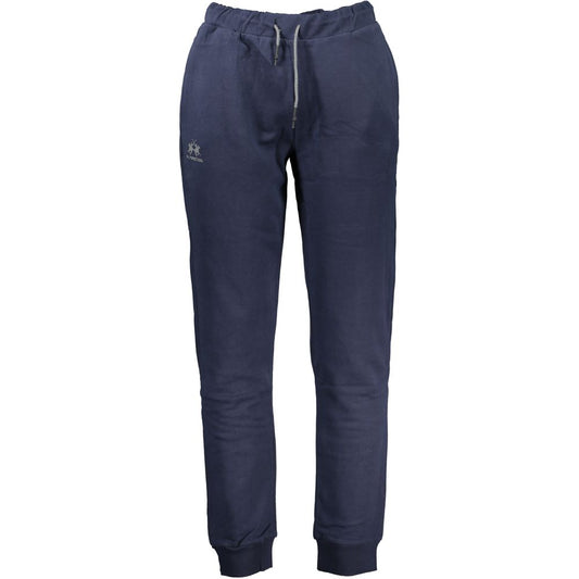 La Martina Blu Cotton Men's Sweatpant