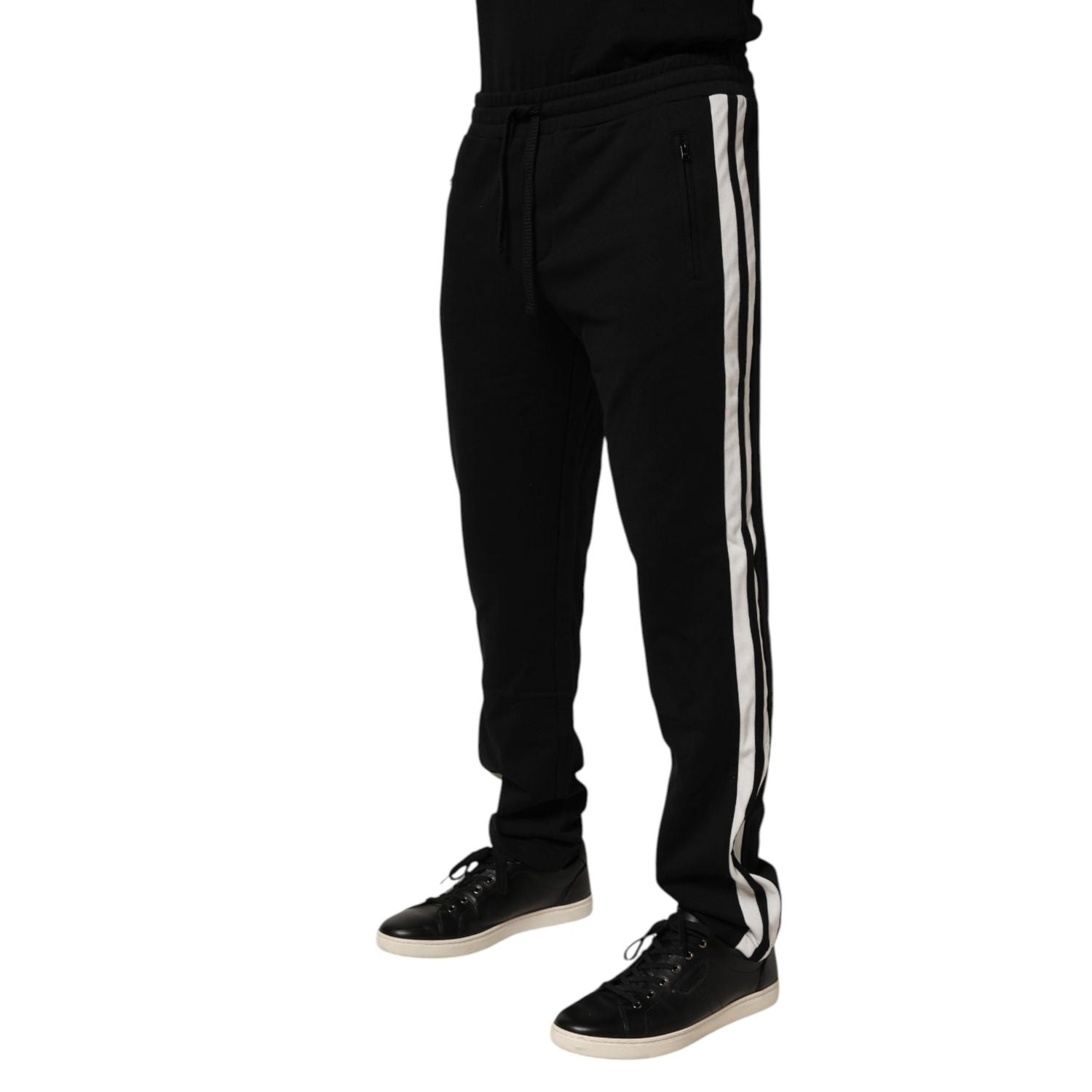 Dolce & Gabbana Black Cotton Jogger Sweatpants Trouser Pants