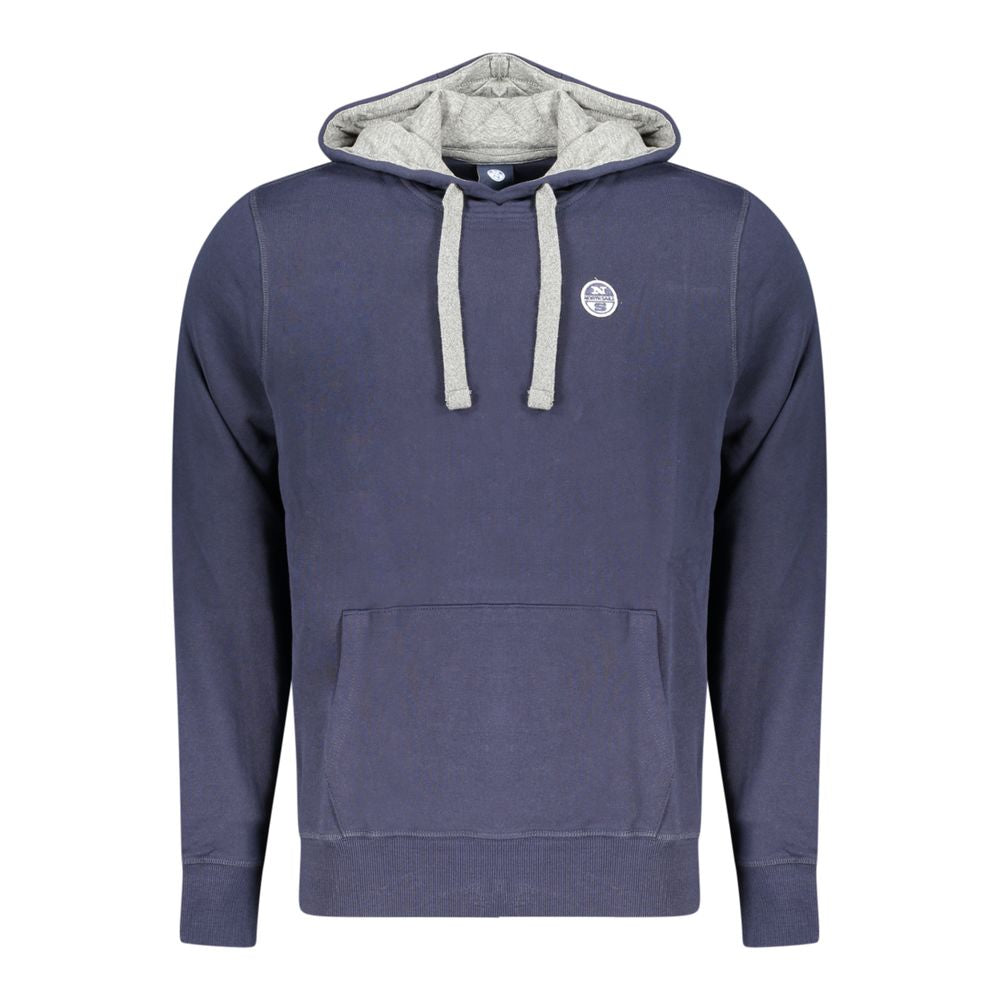 North Sails Blue Cotton Men's Hoodie