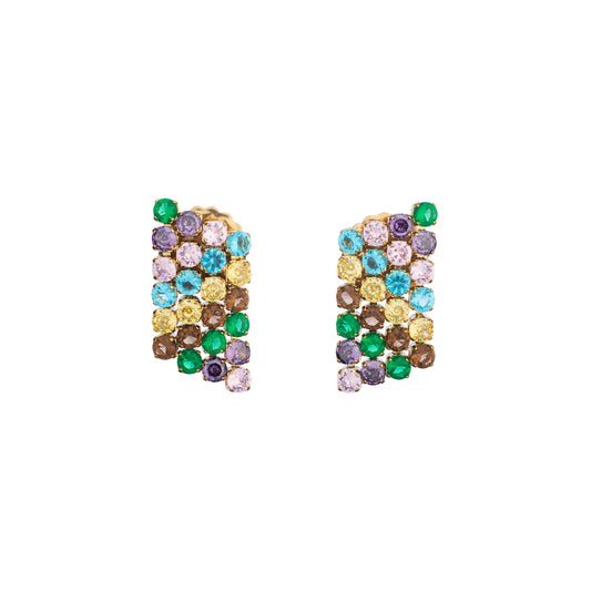 AN JEWELS JEWELRY Mod. AB.EP033 colorful gemstone earrings