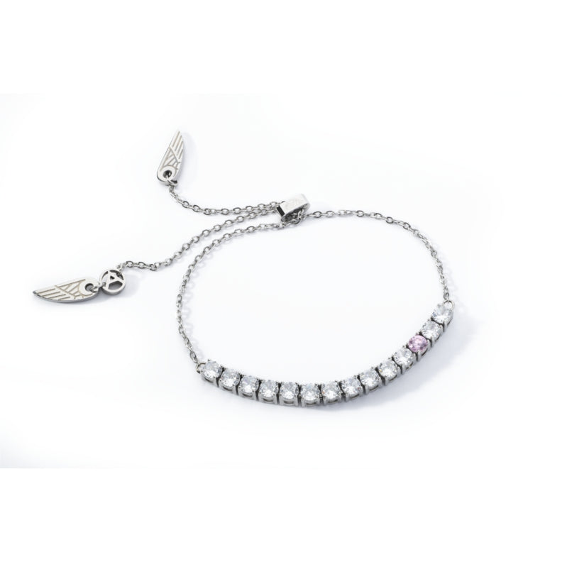 AN JEWELS JEWELRY Mod. AL.BLOY1SC bracelet with silver chain and crystal embellishments