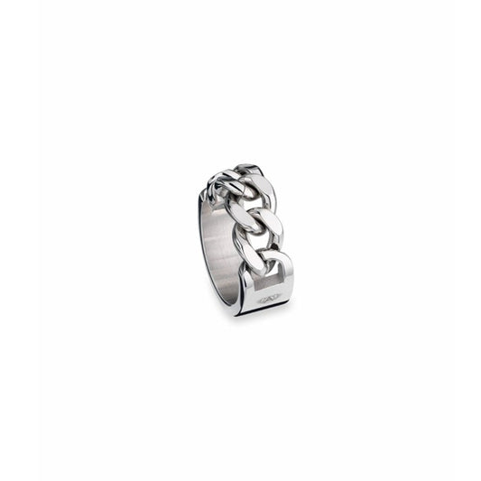 AN JEWELS JEWELRY Mod. AL.RLY01S-7, elegant chain-style ring in silver finish on white background