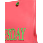 Alberta Ferretti Pink Leather Weekend Wednesday Shopping Tote Bag Alberta Ferretti Salmon