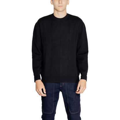 Armani Exchange Black Cotton Sweatshirt