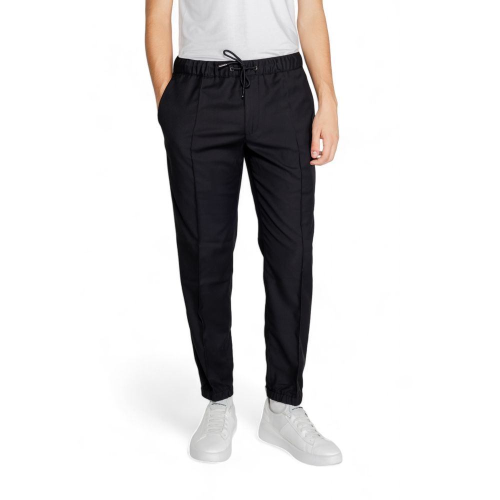 Armani Exchange Black Polyester Athletic Pants