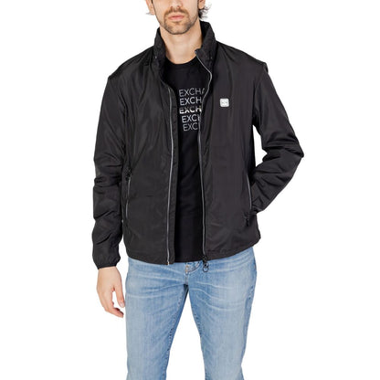 Armani Exchange Black Polyester Shell Jacket