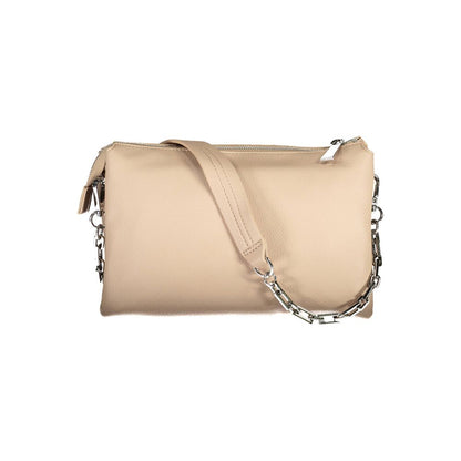 BYBLOS Beige Polyurethane Women Handbag BYBLOS