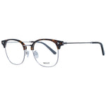 Bally Brown Men Glasses Frame, metal round full-rim, brown color, size 54-20-145 with demo lenses. Includes branded case.