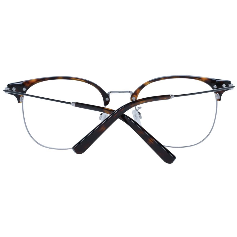 Bally Brown Men Glasses Frame in full-rim metal with demo lenses, brown color, size 54-20-145, styled for men. Includes branded case.