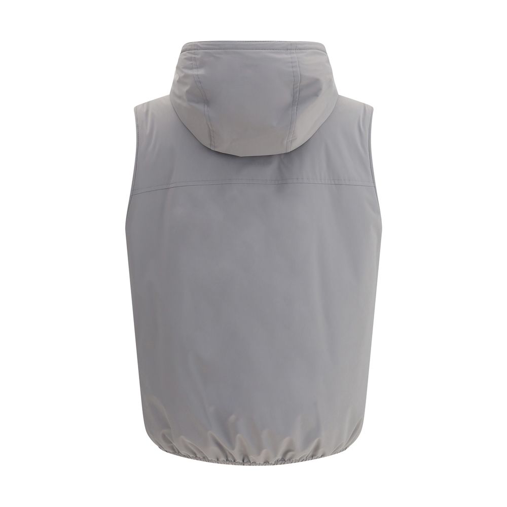 Front view with bag zipped and handles upright.