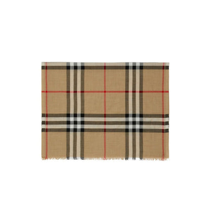 Burberry Check wool and silk scarf Scarves Hats & Gloves