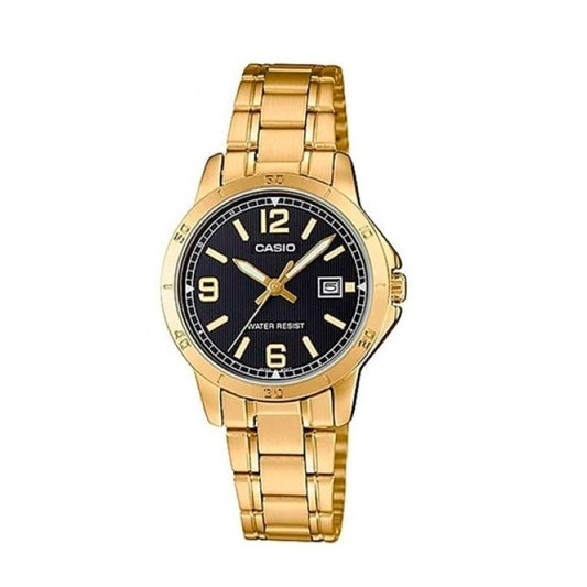 CASIO COLLECTION Mod. LADY DATE, GOLD - BLACK