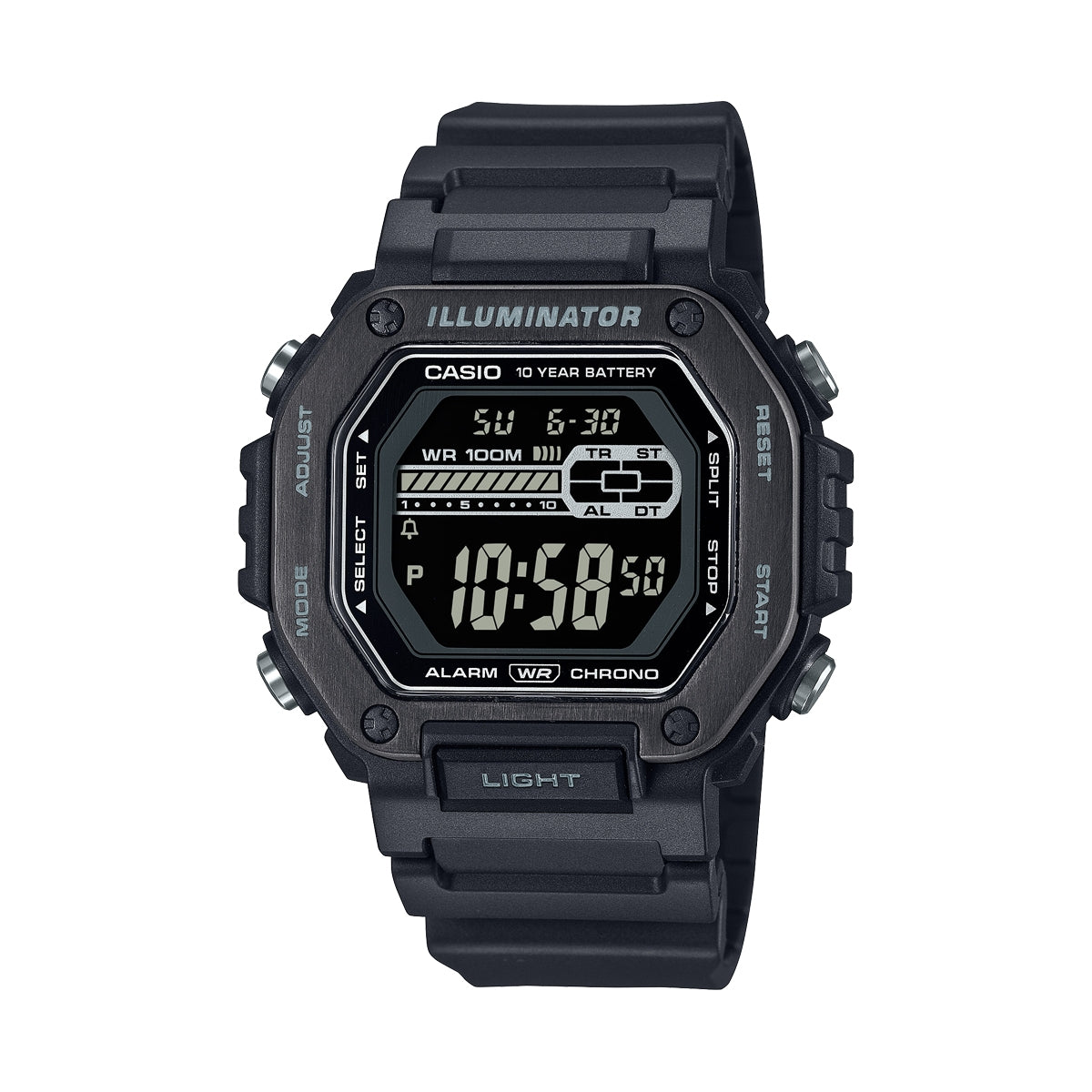 CASIO SPORT Mod. DIVER - OVERSIZE BLACK - ILLUMINATOR 10 YEARS BATTERY