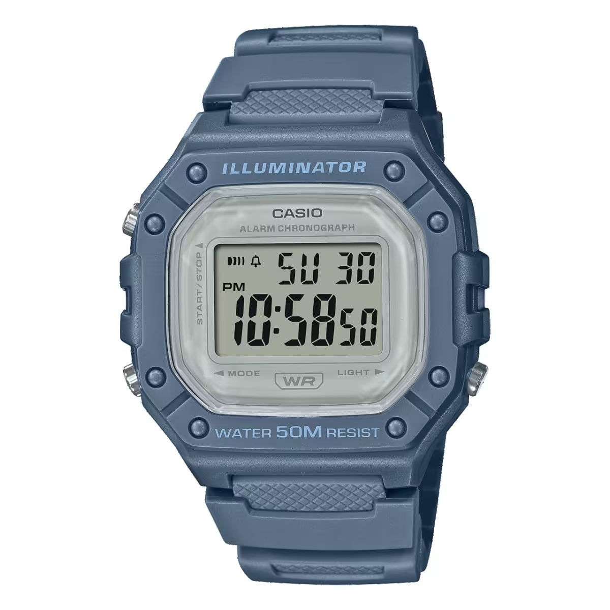 CASIO TIMELESS COLLECTION Mod. SPORT ILLUMINATOR WR 50M. ALARM. CHRONOGRAPH - AVIO - COLORED SERIE