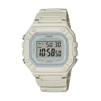 CASIO TIMELESS COLLECTION Mod. SPORT ILLUMINATOR WR 50M. ALARM. CHRONOGRAPH - WHITE - COLORED SERIE