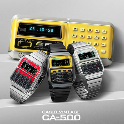 CASIO VINTAGE Mod. CALCULATOR EDGY COLLECTION - YELLOW ***SPECIAL PRICE*** WATCHES