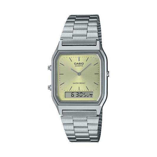 CASIO VINTAGE Mod. EDGY COLLECTION SUNRAY DIAL - GREEN LEMON